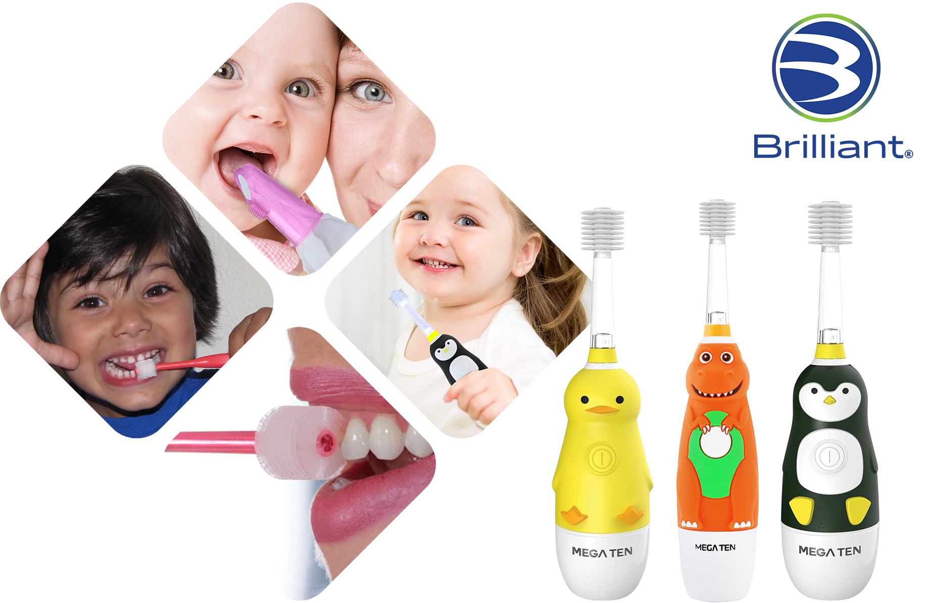 Brilliant Oral Care - All-Around Bristles. All-Around Clean